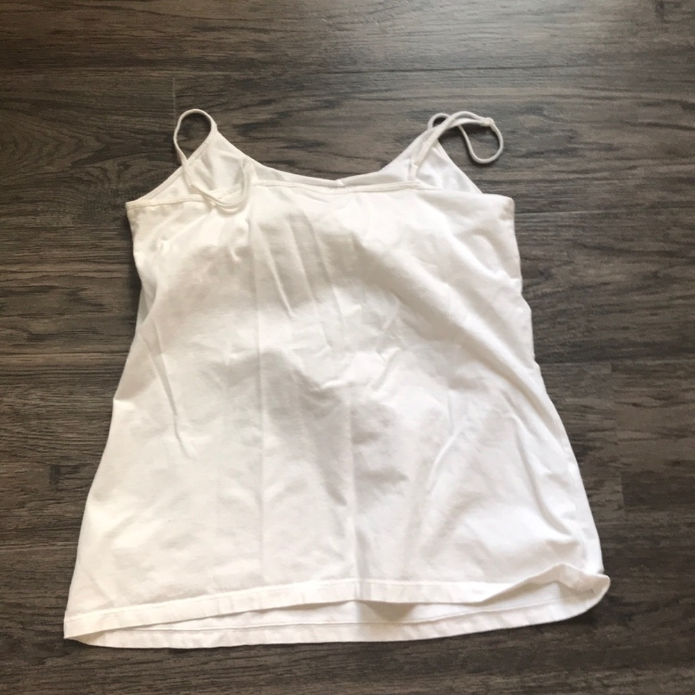 White Sparkly Front with Beading Cami for Layering - Picture 4 of 4
